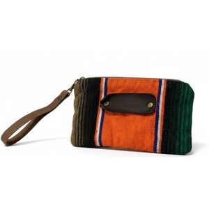 Keep It Gypsy Mixed Textile Wristlet Clutch – Serape & Damask Tapestry, Boho